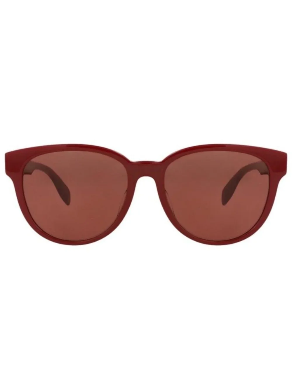 New Alexander McQueen Womens Round/Oval Red Red Red Fashion Designer Sunglasses